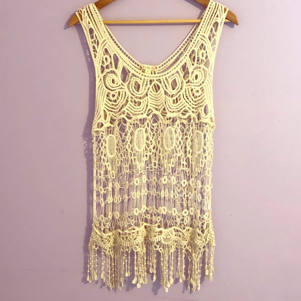 BOHO LACE TANK TOP Macrame